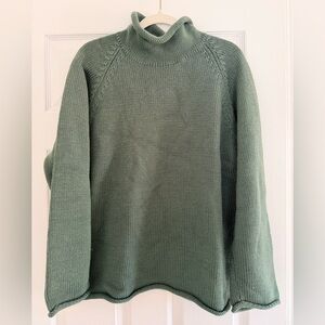 Vintage J. Crew Wool Knit Sweater in Sage